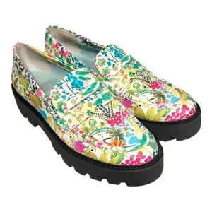 Franco Sarto Balin Floral Preppy Lug Sole Women's Size 7.5